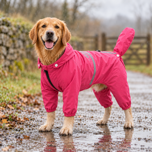 Full-Coverage Waterproof Dog Raincoat